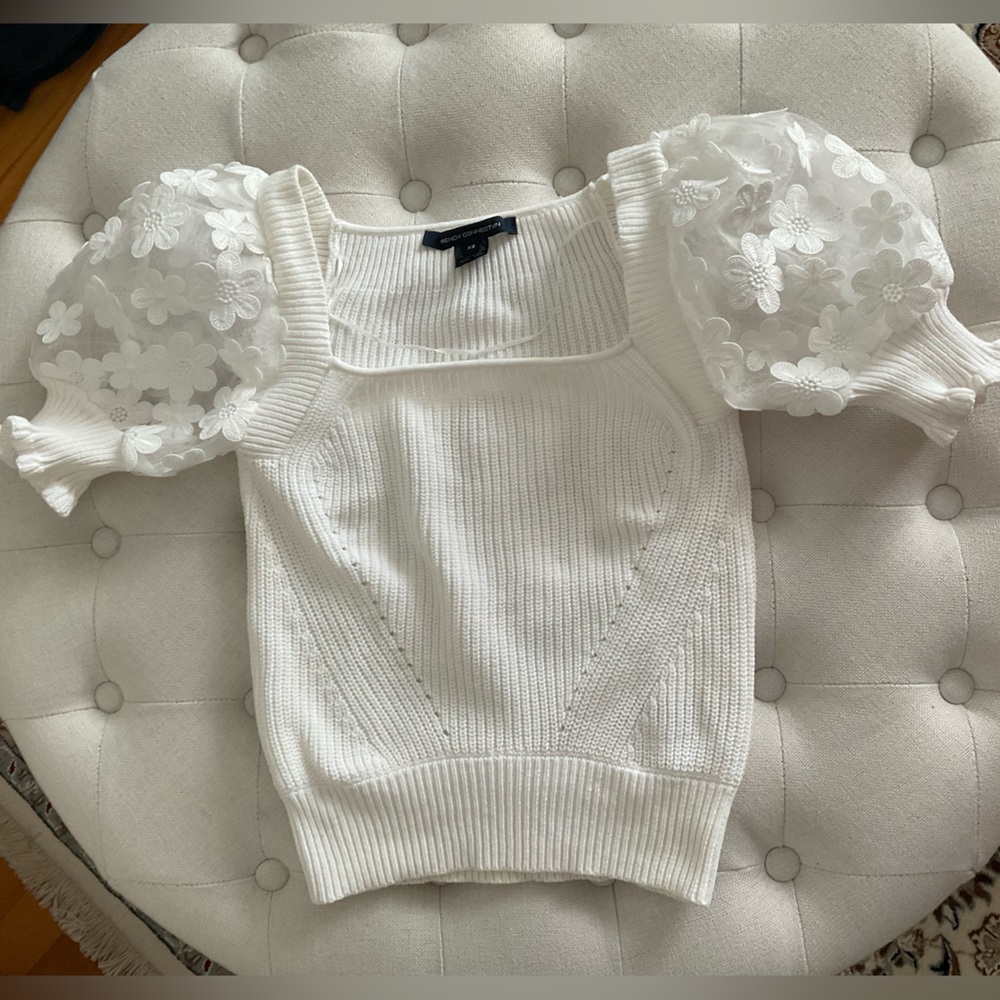 Floral Puff Sleeve Top - Picture 6 of 7